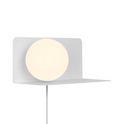 Nordlux - Væglampe med hylde LILIBETH 1xE14/25W/230V hvid