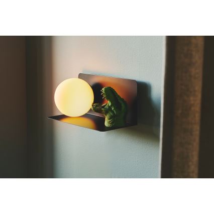 Nordlux - Væglampe med hylde LILIBETH 1xE14/25W/230V sort