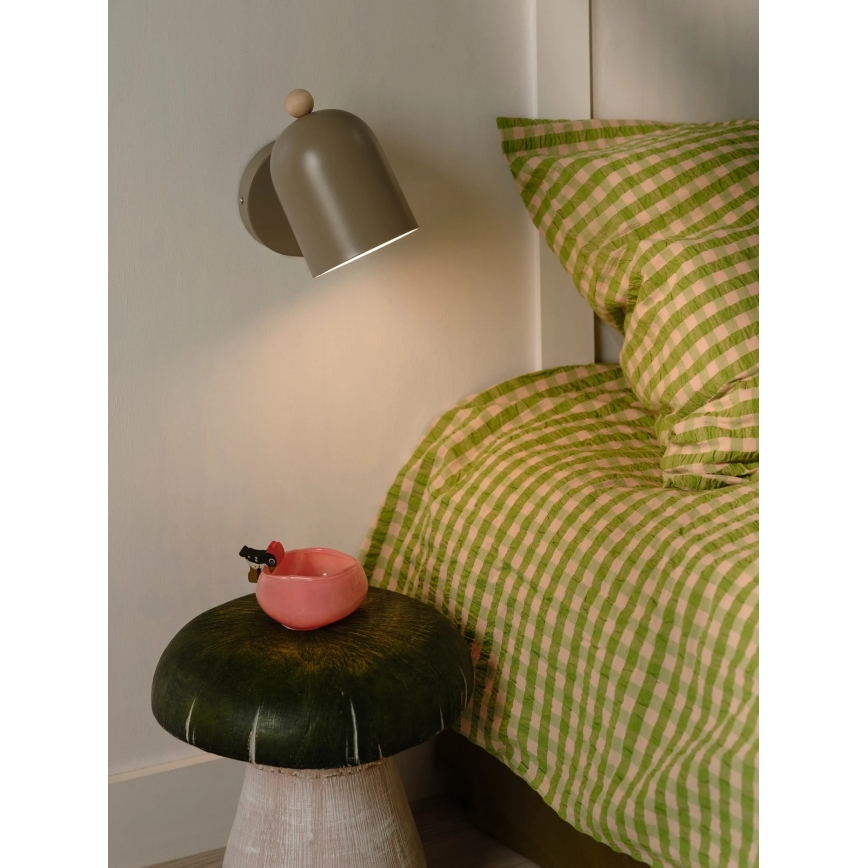 Nordlux - Væglampe med spot GASTON 1xE27/15W/230V beige
