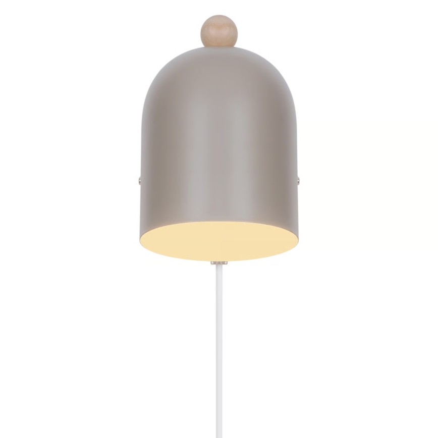 Nordlux - Væglampe med spot GASTON 1xE27/15W/230V beige