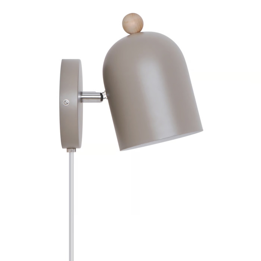 Nordlux - Væglampe med spot GASTON 1xE27/15W/230V beige