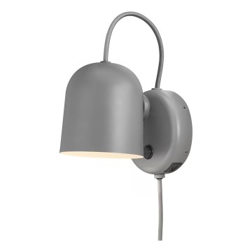 Nordlux - Væglampe med USB ANGLE 1xGU10/25W/230V grå