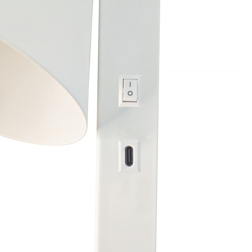 Nordlux - Væglampe med USB WILMER 1xE14/40W/230V hvid
