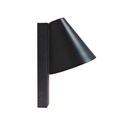 Nordlux - Væglampe med USB WILMER 1xE14/40W/230V sort