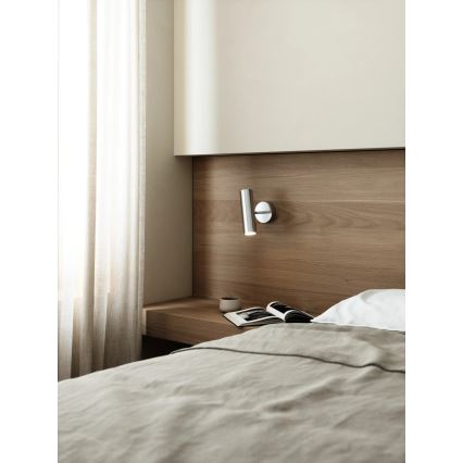 Nordlux - Vægspot MIB 1xGU10/20W/230V blank krom
