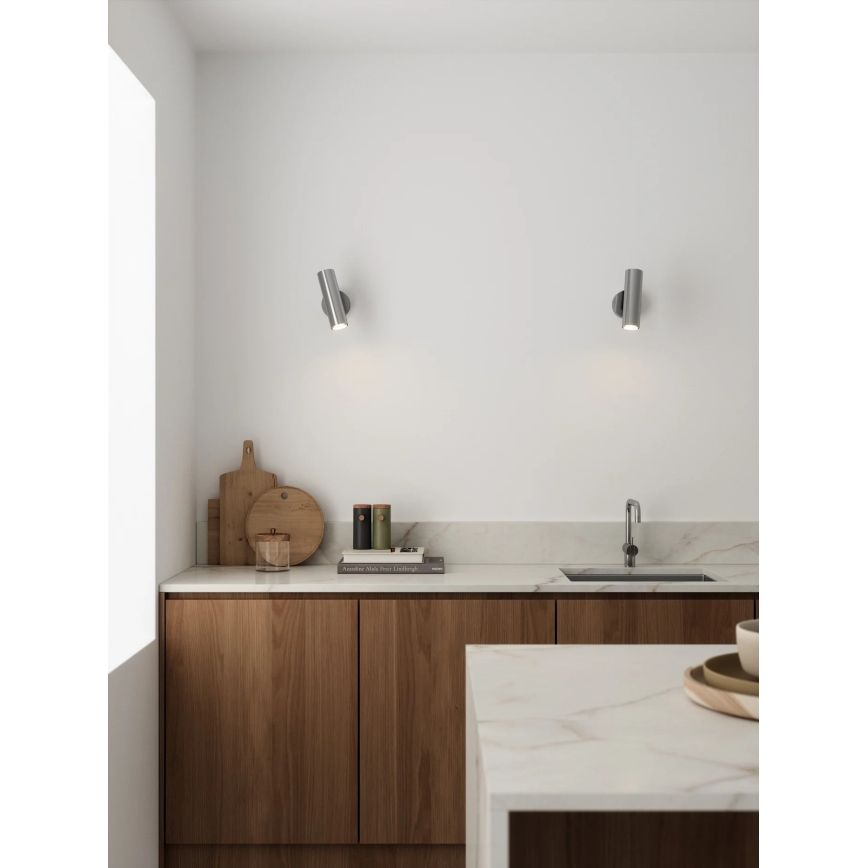 Nordlux - Vægspot MIB 1xGU10/20W/230V blank krom