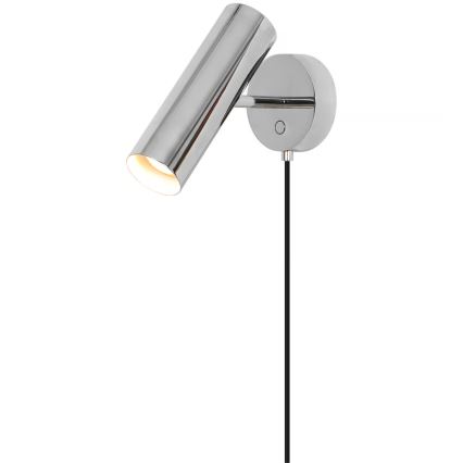 Nordlux - Vægspot MIB 1xGU10/20W/230V blank krom