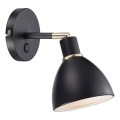 Nordlux - Væglampe RAY 1xE14/25W/230V sort