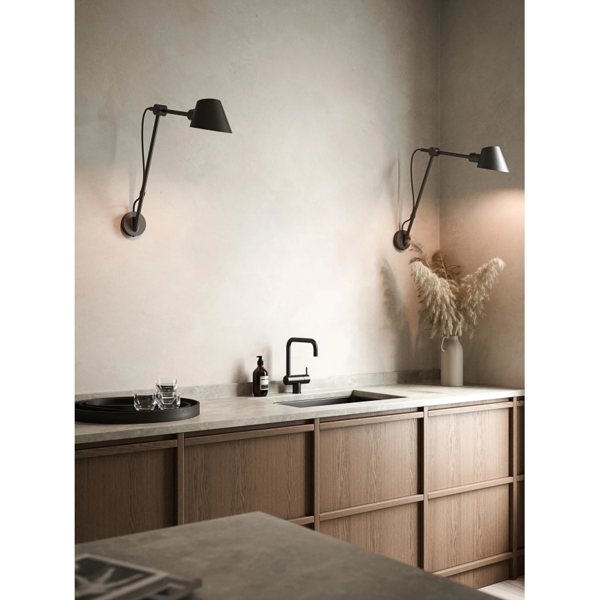 Nordlux - Væglampe STAY 1xE27/60W/230V sort