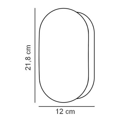 Nordlux - Væglampe til badeværelse FOAM 1xE27/55W/230V IP44 sort