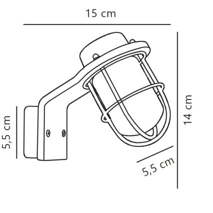 Nordlux - Væglampe til badeværelse MARINA 1xG9/40W/230V IP44 sort