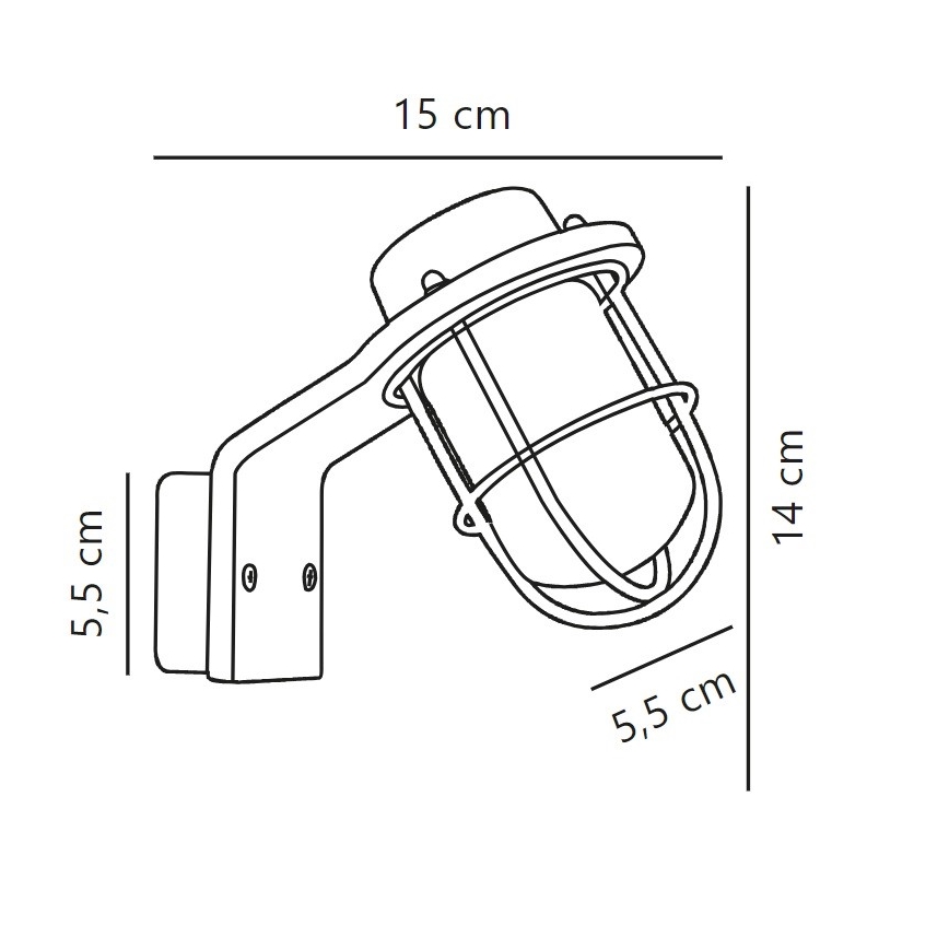 Nordlux - Væglampe til badeværelse MARINA 1xG9/40W/230V IP44 sort