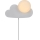 Nordlux - Væglampe til børn SKYKU CLOUD 1xE14/25W/230V sky