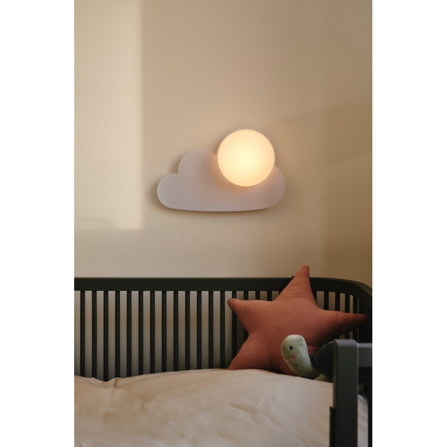 Nordlux - Væglampe til børn SKYKU CLOUD 1xE14/25W/230V sky