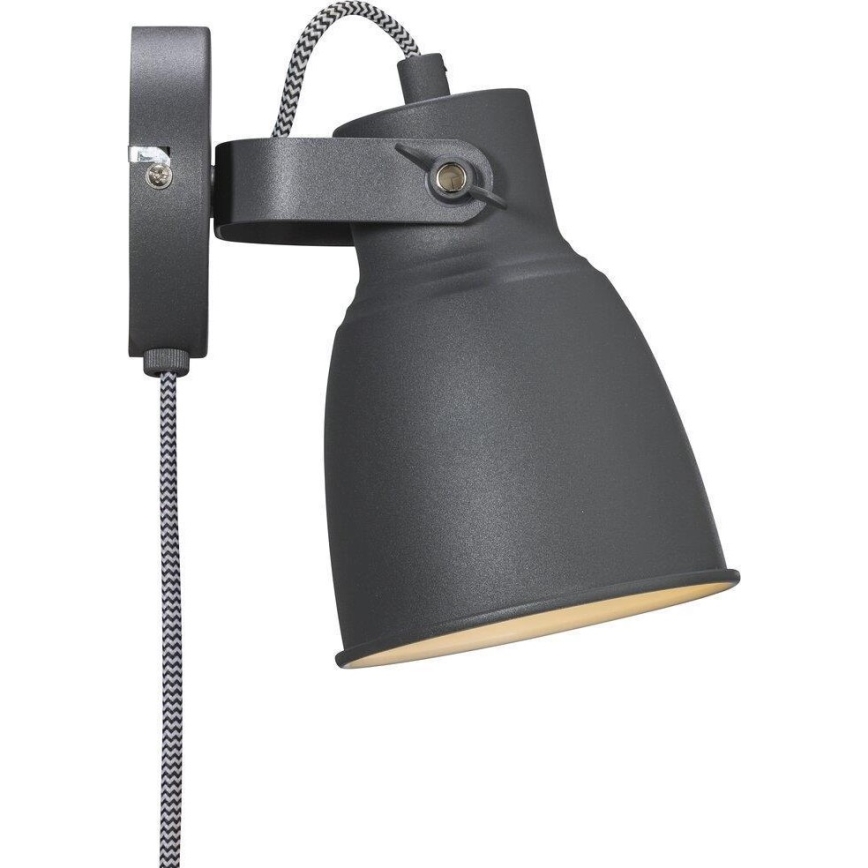 Nordlux - Vægspot ADRIAN 1xE27/25W/230V antracit