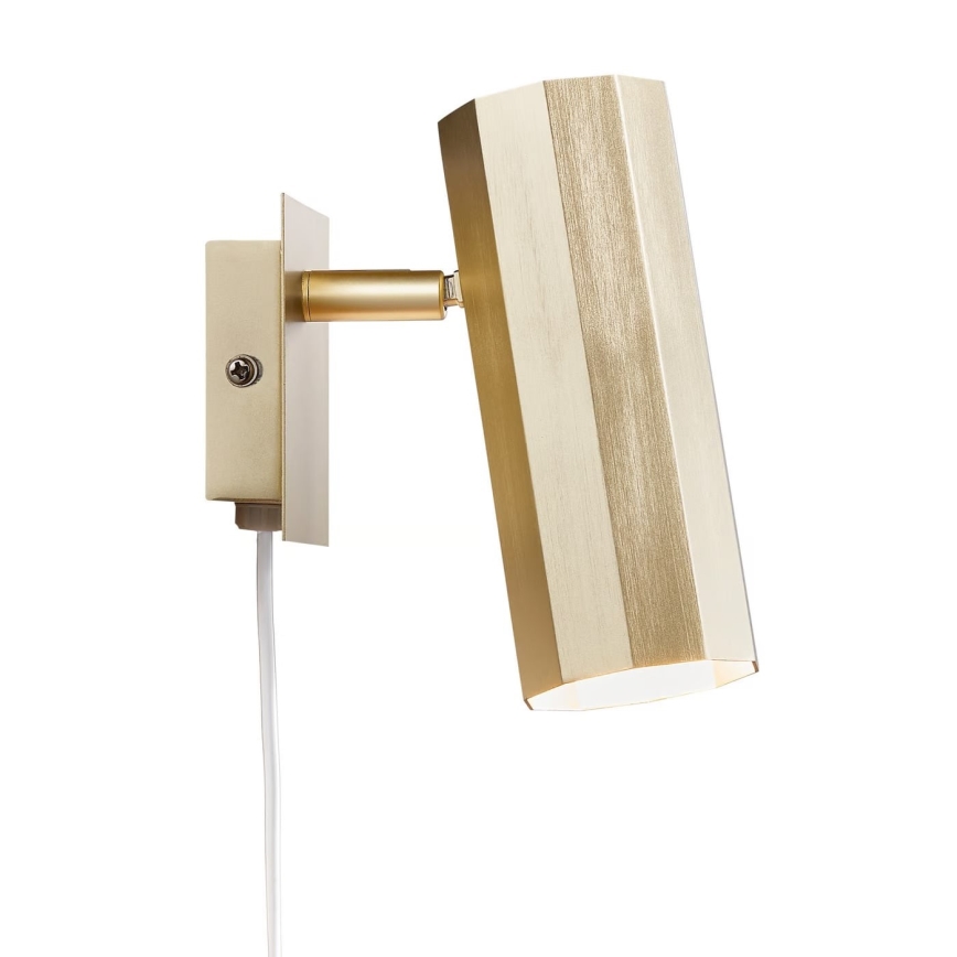 Nordlux - Vægspot ALANIS 1xGU10/15W/230V guldfarvet