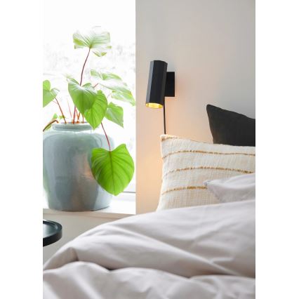 Nordlux - Vægspot ALANIS 1xGU10/15W/230V sort