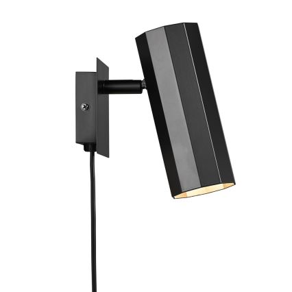 Nordlux - Vægspot ALANIS 1xGU10/15W/230V sort