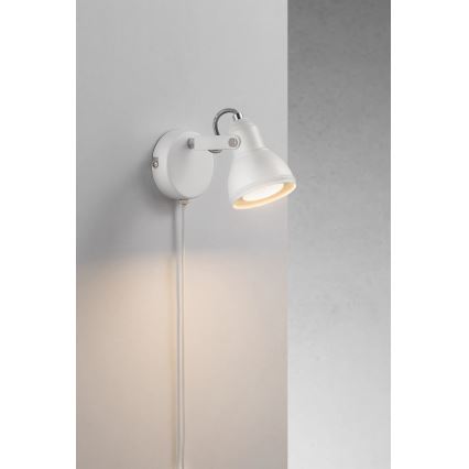 Nordlux - Vægspot ASLAK 1xGU10/35W/230V hvid