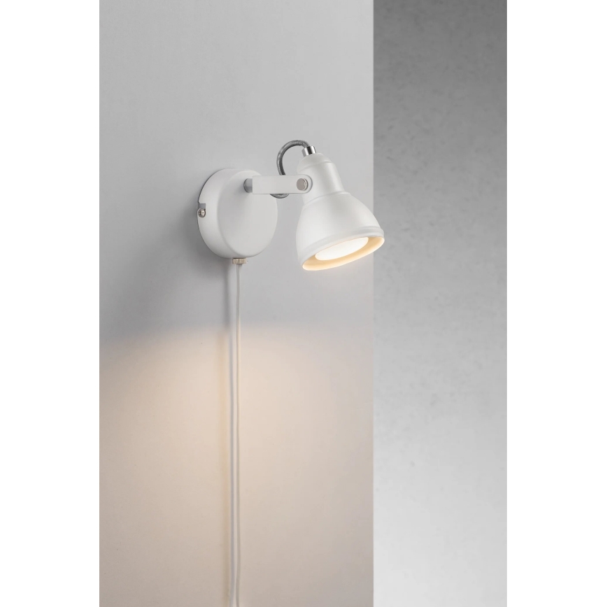 Nordlux - Vægspot ASLAK 1xGU10/35W/230V hvid