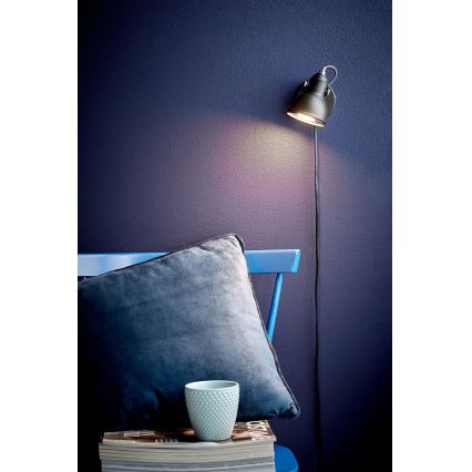 Nordlux - Vægspot ASLAK 1xGU10/35W/230V sort
