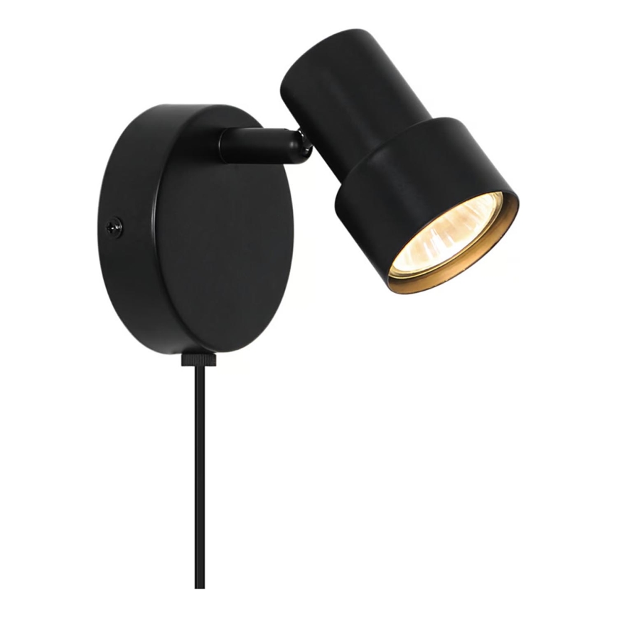 Nordlux - Vægspot BOSTON 1xGU10/5W/230V sort