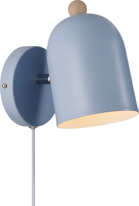 Nordlux - Vægspot GASTON 1xE27/15W/230V blå