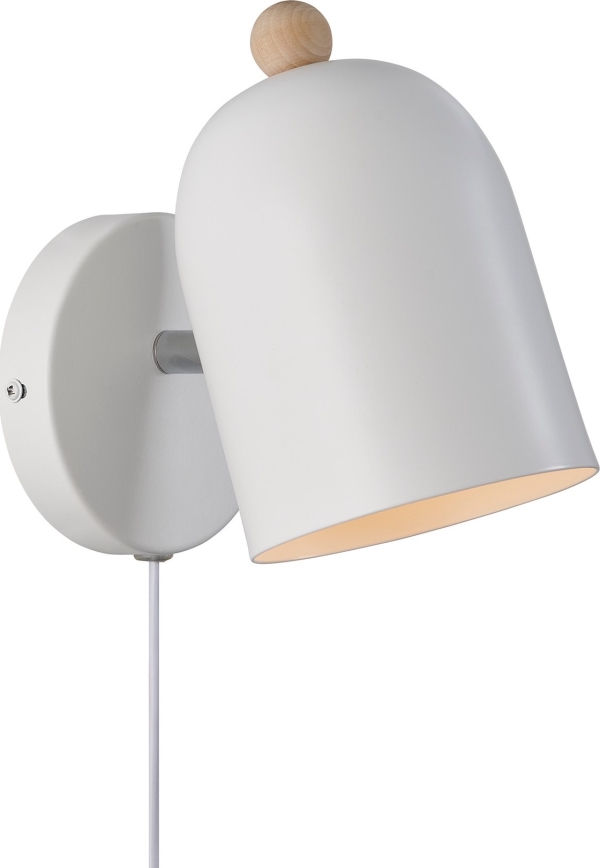 Nordlux - Vægspot GASTON 1xE27/15W/230V hvid