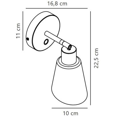 Nordlux - Vægspot MOLLI 1xE14/25W/230V