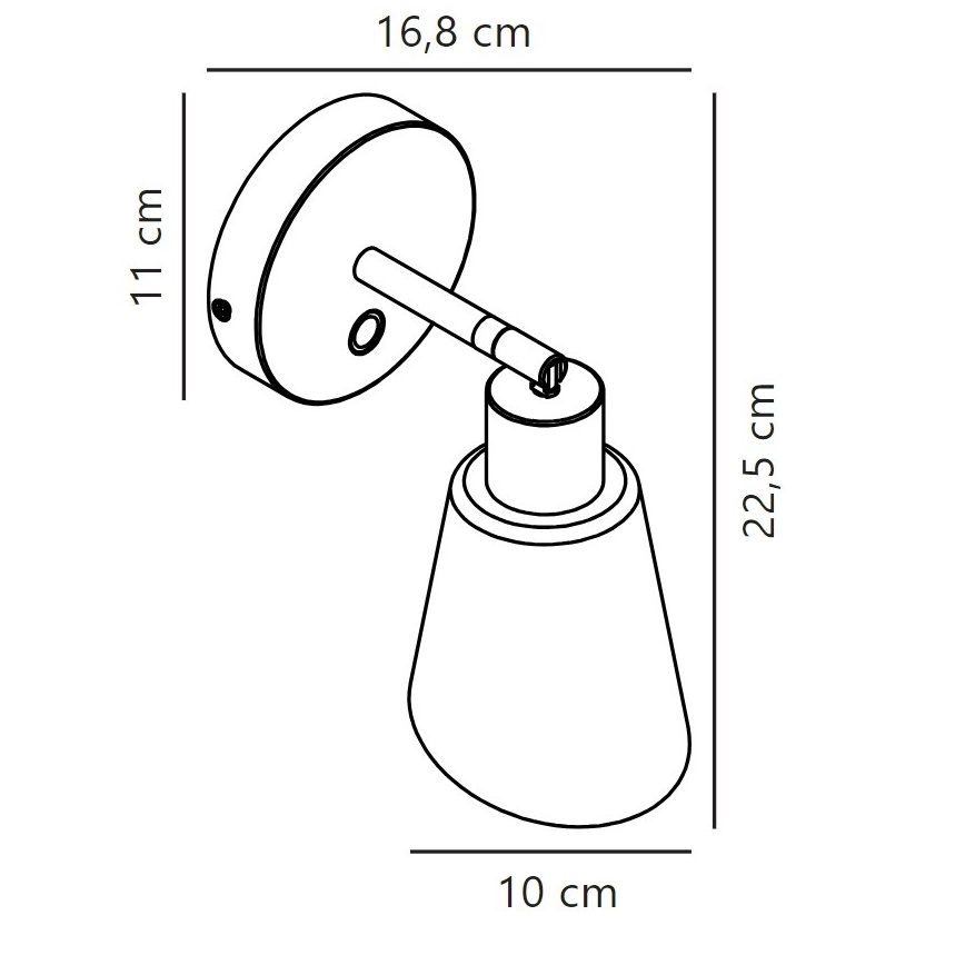 Nordlux - Vægspot MOLLI 1xE14/25W/230V