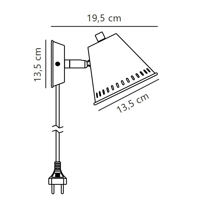 Nordlux - Vægspot PINE 1xGU10/15W/230V