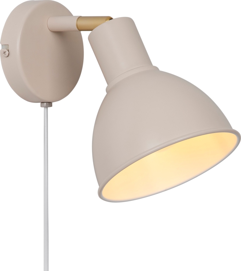 Nordlux - Vægspot POP 1xE27/18W/230V beige