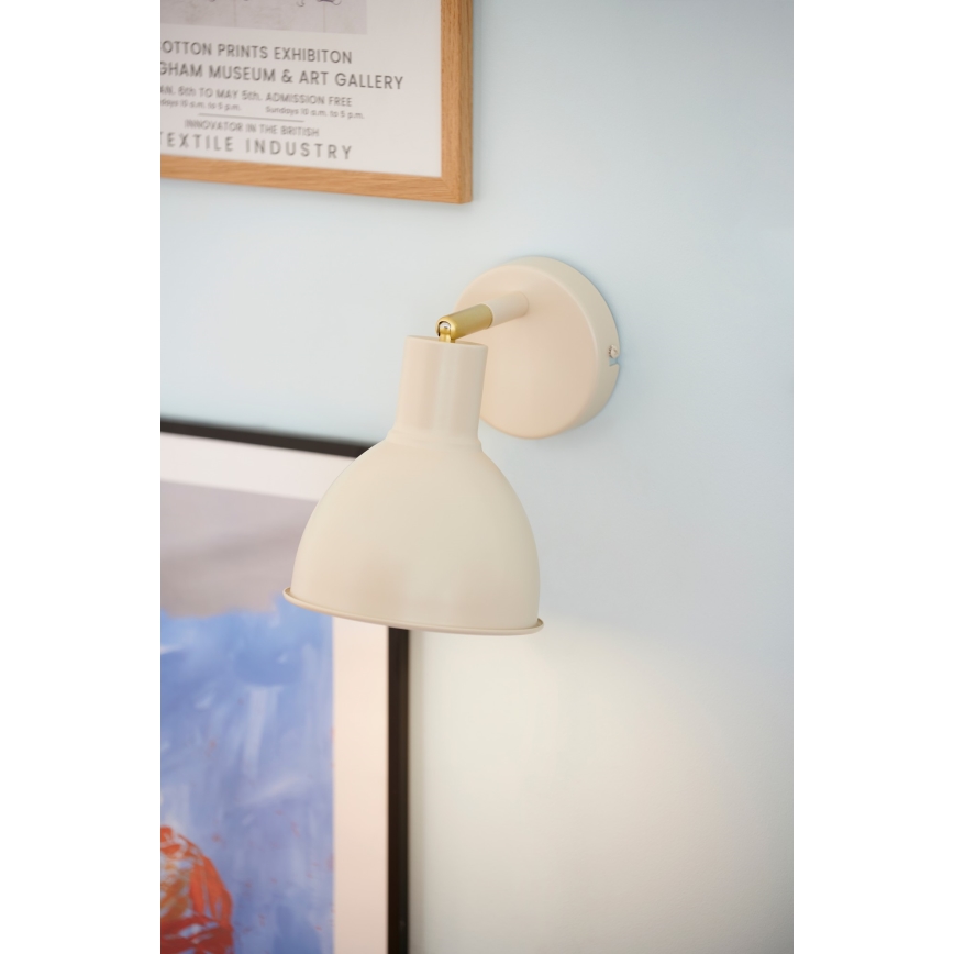 Nordlux - Vægspot POP 1xE27/18W/230V beige