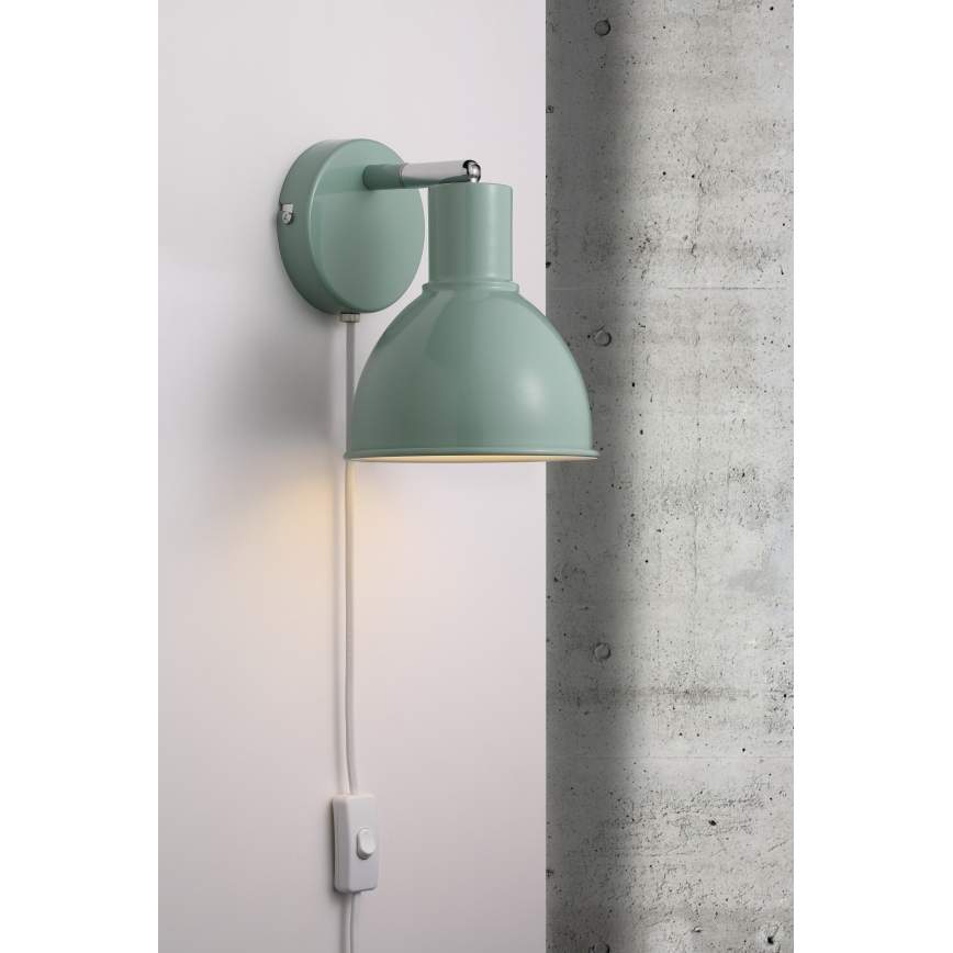 Nordlux - Vægspot POP 1xE27/18W/230V mintgrøn