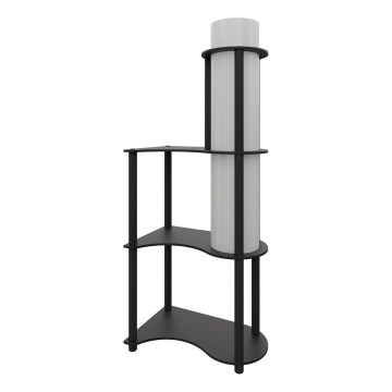 NOTO Stående lampe med hylder 1xE27/40W/230V sort