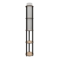 NOTO Standlampe med hylder 1xE27/40W/230V beige/sort