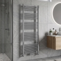 Novaservis - Badeværelseshåndklædetørrer 544W/230V 160x60 cm blankpoleret krom, lige