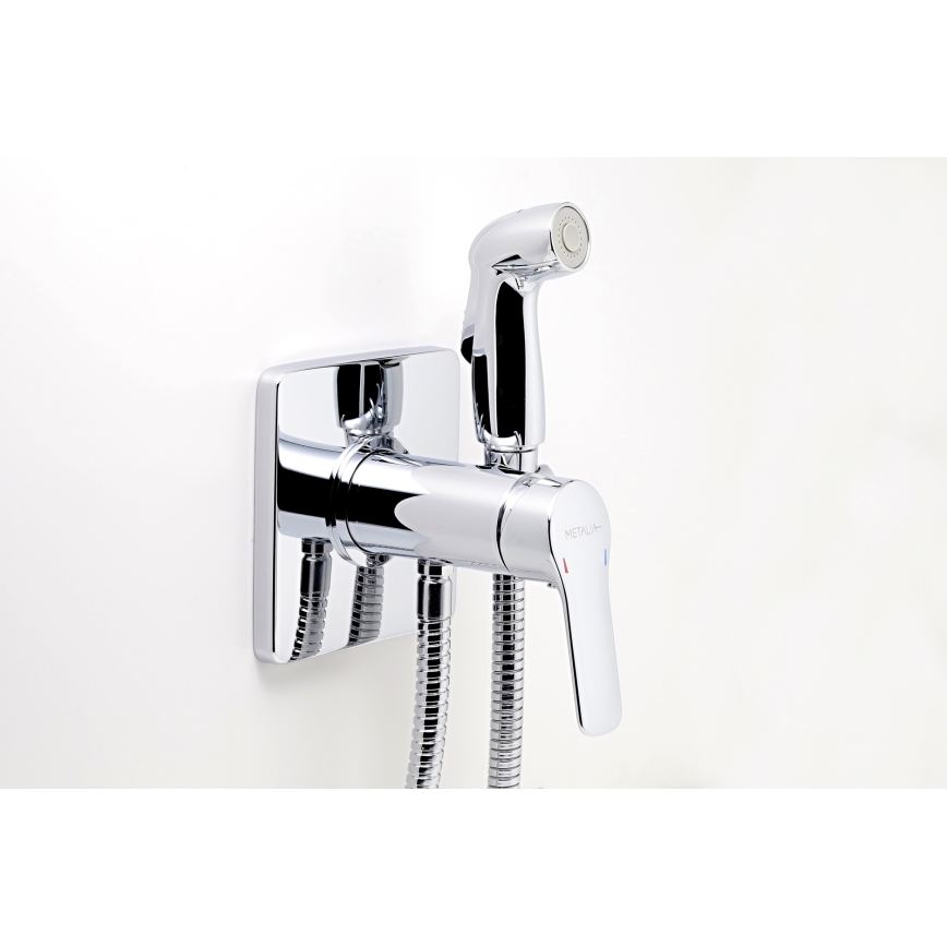 Novaservis - Bidethane m. sprayer for skjult installation METALIA skinnende krom