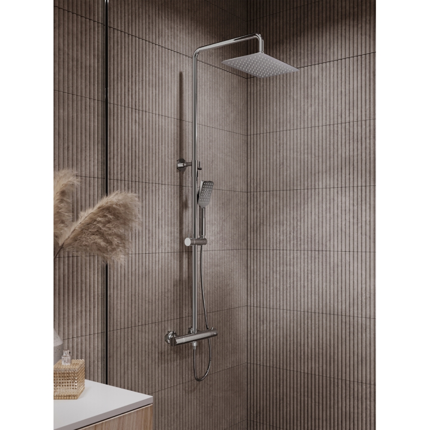 Novaservis - Brusesæt med termostathane METALIA ECO skinnende krom