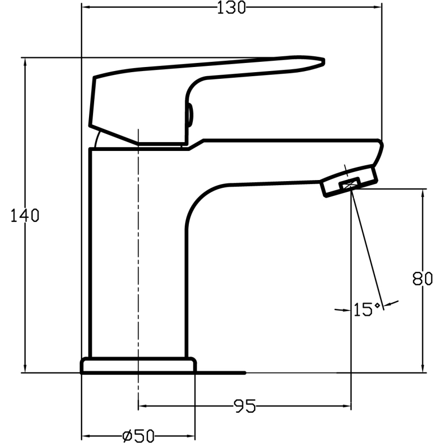 Novaservis - Håndvaskarmatur TITANIA COSMOS i blank krom