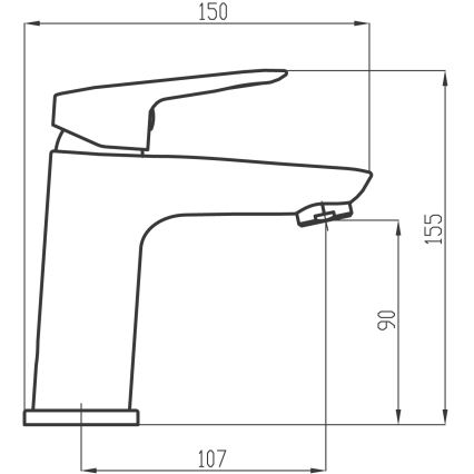 Novaservis - Hane METALIA 15,5 cm skinnende krom