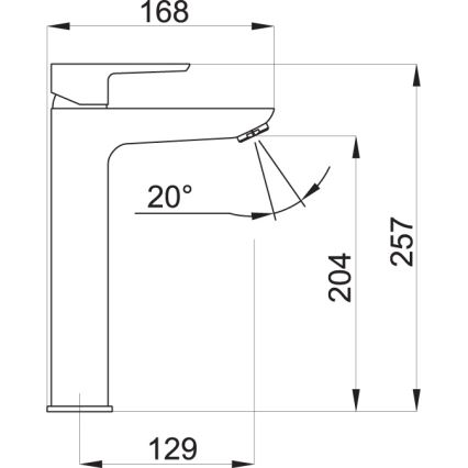 Novaservis - Hane METALIA ECO 25,7 cm mat sort