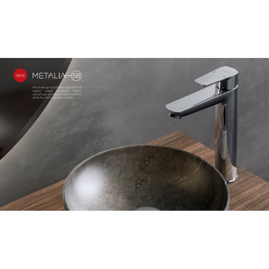 Novaservis - Hane METALIA ECO 25,7 cm skinnende krom