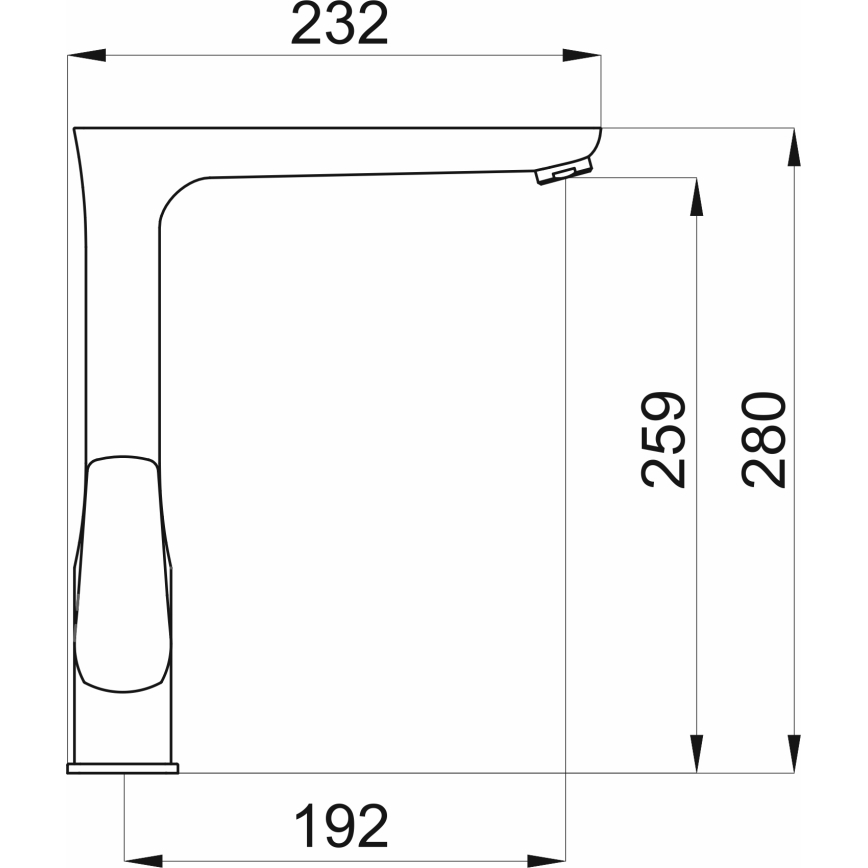 Novaservis - Køkkenarmatur METALIA, blank krom