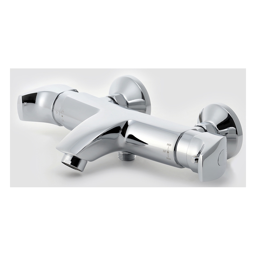 Novaservis - Termostatisk badekarbatteri METALIA, poleret krom