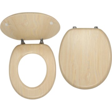 Novaservis - Toiletsæde i MDF med birkefiner-dekor
