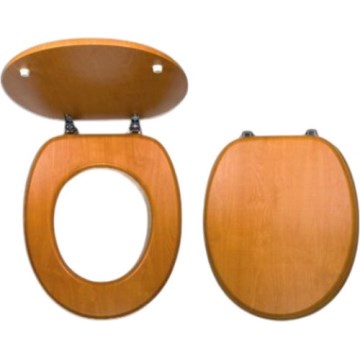 Novaservis - Toiletsæde i MDF med valnøddedekor
