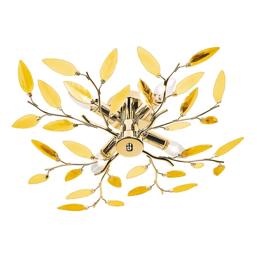 NOWA 63180445 - Loftlampe NOTTINGHAM 4xE14/40W/230V guldfarvet