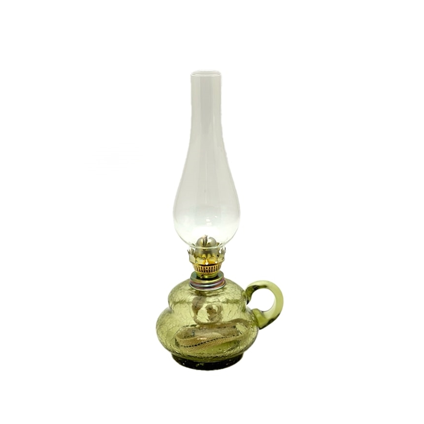 Olielampe ANNA 33 cm grøn