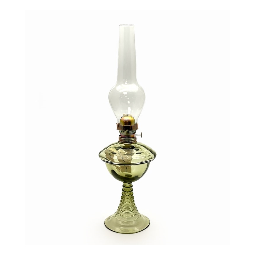 Olielampe JASMÍNA 50 cm grøn